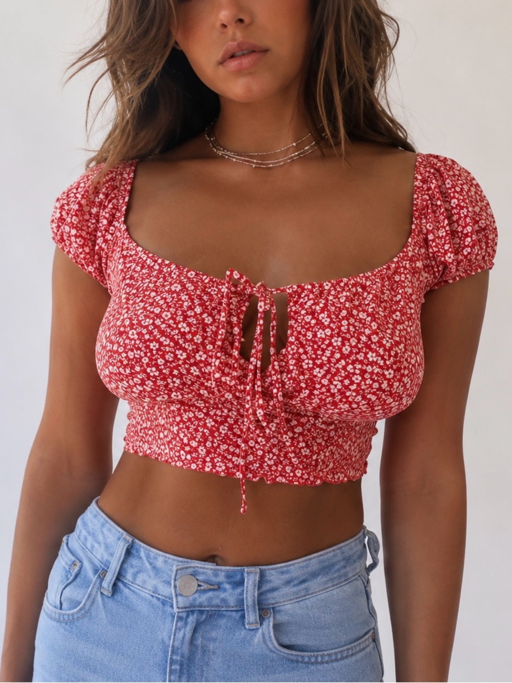 Honeybum Best of Earth Crop Top ‘Red’ Size Small